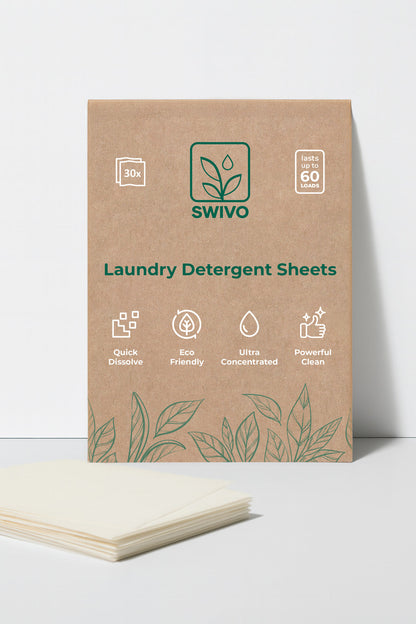 Swivo Laundry Detergent Sheets - 60 Loads Eco Liquidless Soap