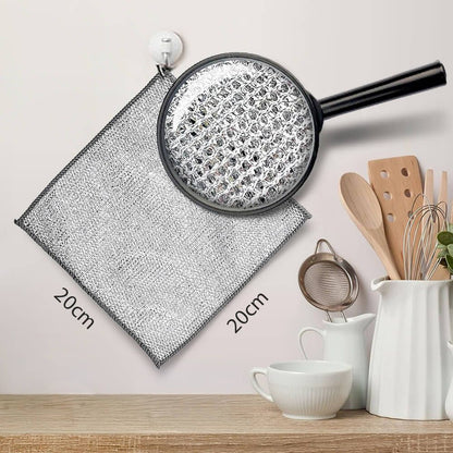 Buy 2, Get 1 Free Multipurpose Wire Dishwashing Rags (15 Pcs)